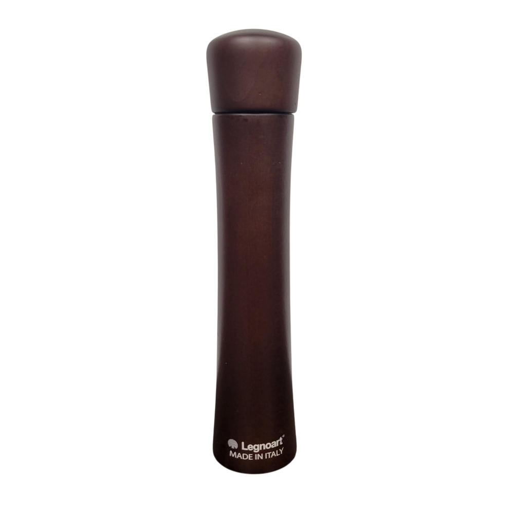 Legnoart Wood Wooden Grinder Pepper or Salt Mill 10 Inches Used Made Italy